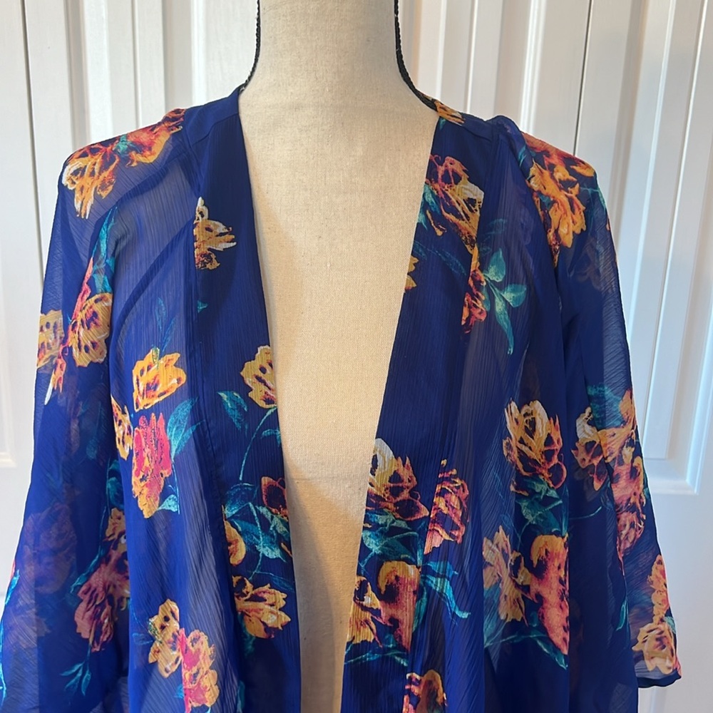 Royal Blue kimono- XXL - Picture 2 of 6